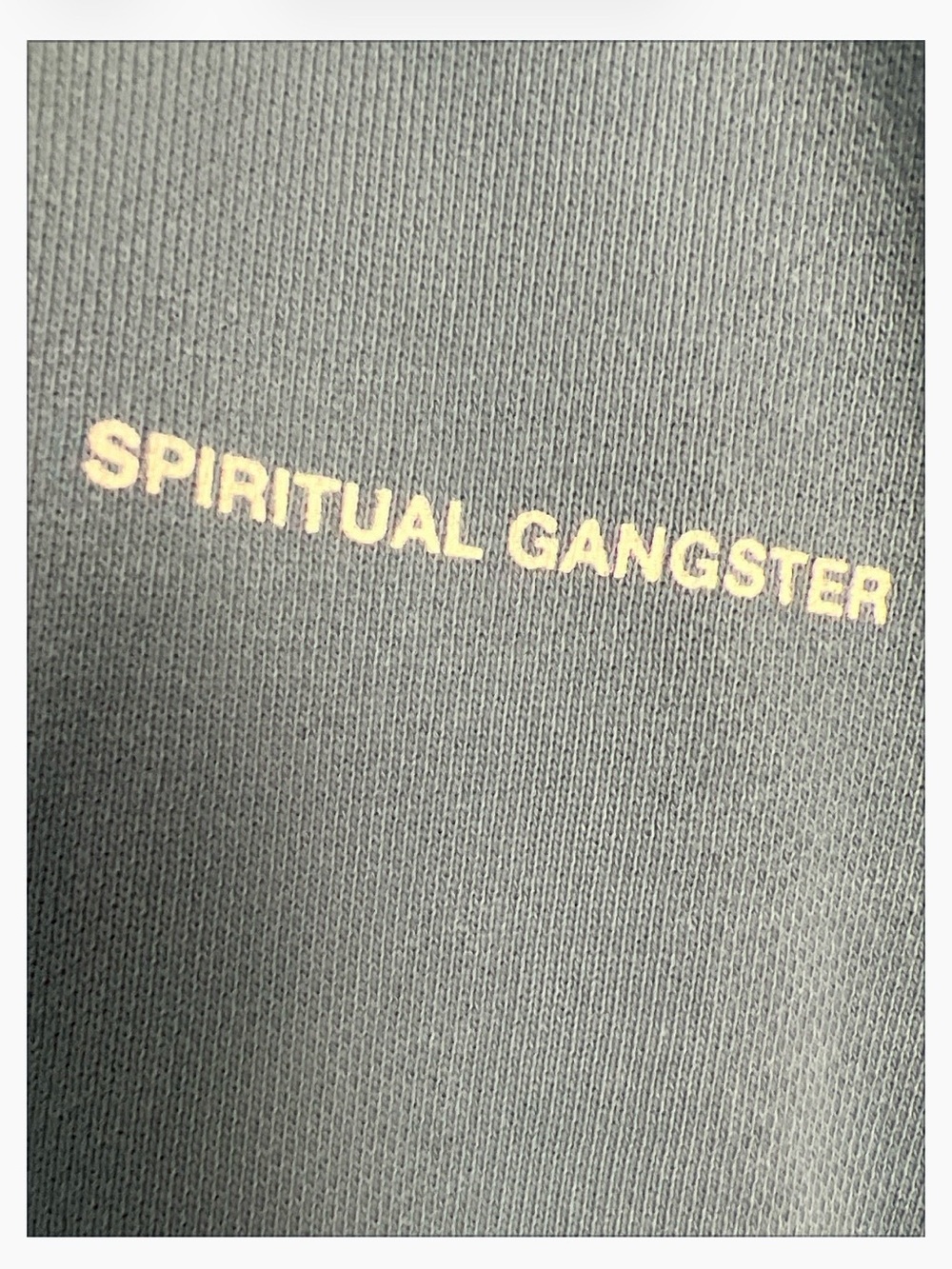 Spiritual Gangster Blue Crewneck Sweatshirt Women’s Medium 100% Cotton - Picture 2 of 5